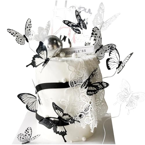 Schmetterlinge Kuchen Deko,3D Dreidimensional Butterfly Deko Torte,Schmetterling cake Topper,Geburtstag cKuchen Deko Torte,Kuchen Deko Mädchen von YUEcthynous