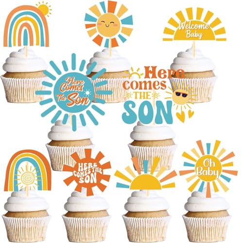 YUEcthynous Boho Regenbogen Cupcake Topper,18 Stück Boho Regenbogen Geburtstag Dekorationen,Rainbow Theme Cake Toppers Cupcake Picks,Babyparty-Geburtstagsfeier-Dekoration YUEcthynous Boho Regenbogen Cupcake Topper,18 Stück Boho Regenbogen Geburtstag Dekorationen,Rainbow Theme Cake Toppers Cupcake Picks,Babyparty-Geburtstagsfeier-Dekoration von YUEcthynous