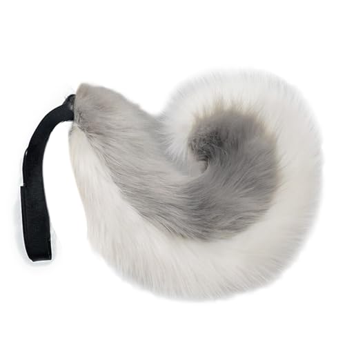 1 x Tierohren-Haarband, Tierschwanz, Hundekostüm, Hundeohren, Stirnband, Kunstpelz, Schwanz, Halloween, Cosplay, Party-Kostüme von YUGSHNKFC