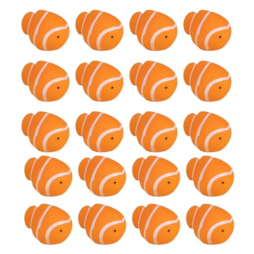 20pcs Miniaturfischbad Spielzeug Schwimmendes Gummispielzeug Für Kleinkindbad Genuss von YUGSHNKFC
