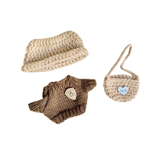 Creative Wardrobe Puppenkleidung für 15-17 cm große Puppen, Miniatur-Displays, einschließlich Strickkleidung und Styling-Extras Creative Wardrobe Puppenkleidung für 15-17 cm große Puppen, Miniatur-Displays, einschließlich Strickkleidung und Styling-Extras von YUGSHNKFC