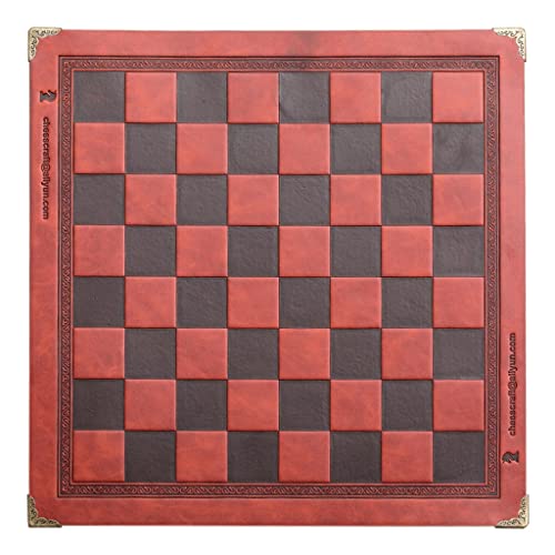 Geprägtes Design, PU-Leder, internationale Schachbrettspiele, Matte, Schachbrett, Schachbrett für Erwachsene und Kinder Geprägtes Design, PU-Leder, internationale Schachbrettspiele, Matte, Schachbrett, Schachbrett für Erwachsene und Kinder von YUGSHNKFC