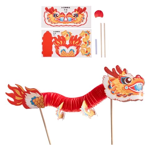 Interaktiver 3D Dragon Paper Puppenspiel Handgefertigtes Handwerkssatz Für Kinder Teenager Erwachsene Handgefertigte Chinesische Tanz Drachenversammlung Spielzeug von YUGSHNKFC