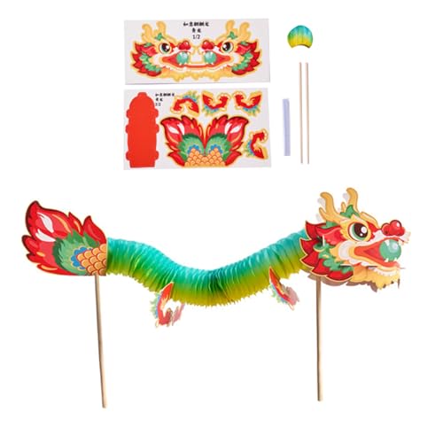 Interaktiver 3D Dragon Paper Puppenspiel Handgefertigtes Handwerkssatz Für Kinder Teenager Erwachsene Handgefertigte Chinesische Tanz Drachenversammlung Spielzeug von YUGSHNKFC