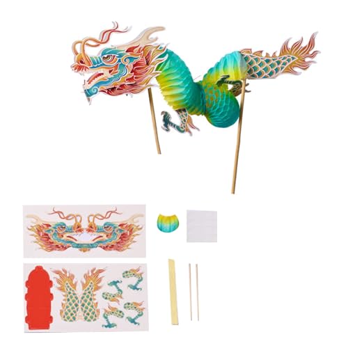 Interaktiver 3D Dragon Paper Puppenspiel Handgefertigtes Handwerkssatz Für Kinder Teenager Erwachsene Handgefertigte Chinesische Tanz Drachenversammlung Spielzeug von YUGSHNKFC