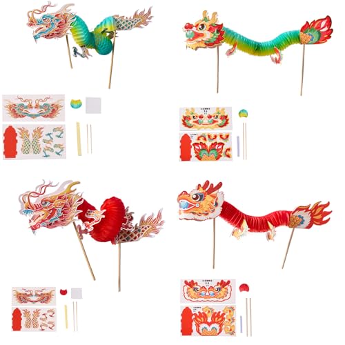 Interaktiver 3D Dragon Paper Puppenspiel Handgefertigtes Handwerkssatz Für Kinder Teenager Erwachsene Handgefertigte Chinesische Tanz Drachenversammlung Spielzeug von YUGSHNKFC
