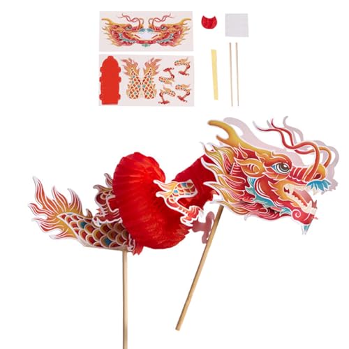Interaktiver 3D Dragon Paper Puppenspiel Handgefertigtes Handwerkssatz Für Kinder Teenager Erwachsene Handgefertigte Chinesische Tanz Drachenversammlung Spielzeug von YUGSHNKFC