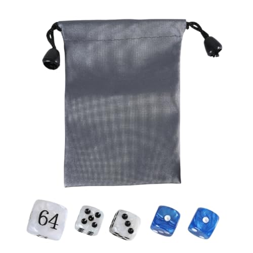 Klassisches Perlen-Würfel-Set für Backgammon, Acryl-Gaming-Zubehör, elegantes Perlglanz-Würfel-Set für Spielbegeisterte von YUGSHNKFC