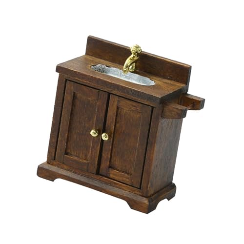 Küchenschrank Schränke Miniaturmöbel Modell Dolls Häuser Küchenzubehör Realistische Spielset 1:16 von YUGSHNKFC