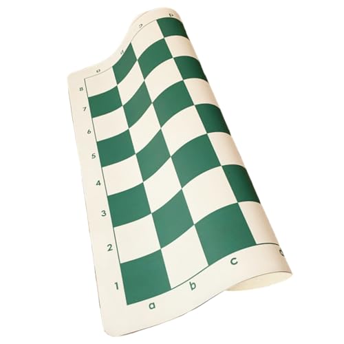 Leder Turnier Schachbrett Tragbar Rollbar Weich Schachbrett Slip Reise Schachbrett Matte Leder Turnier Schachbrett Tragbar Rollbar Weich Schachbrett Slip Reise Schachbrett Matte von YUGSHNKFC
