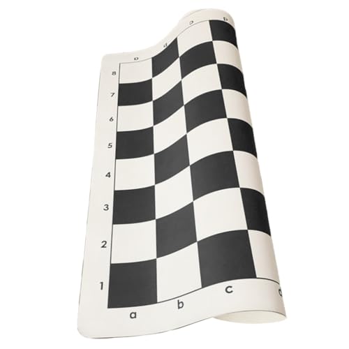 Leder Turnier Schachbrett Tragbar Rollbar Weich Schachbrett Slip Reise Schachbrett Matte Leder Turnier Schachbrett Tragbar Rollbar Weich Schachbrett Slip Reise Schachbrett Matte von YUGSHNKFC