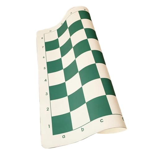 Leder Turnier Schachbrett Tragbar Rollbar Weich Schachbrett Slip Reise Schachbrett Matte Leder Turnier Schachbrett Tragbar Rollbar Weich Schachbrett Slip Reise Schachbrett Matte von YUGSHNKFC