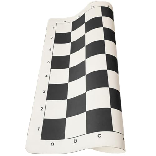 Leder Turnier Schachbrett Tragbar Rollbar Weich Schachbrett Slip Reise Schachbrett Matte Leder Turnier Schachbrett Tragbar Rollbar Weich Schachbrett Slip Reise Schachbrett Matte von YUGSHNKFC