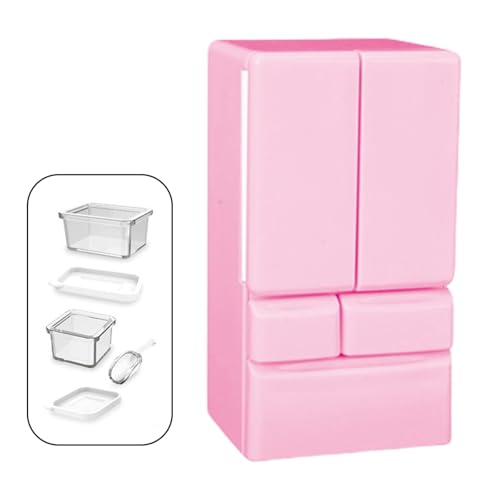 Plastik Miniatur Kühlschrankmodell Figur Spielzeug Für Kinder So Tun Spiele Spiel 1/12 Dollhouses Szene Display Dekoration von YUGSHNKFC