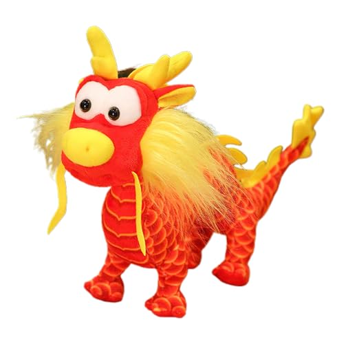 Plüschspielzeug Dragon Maskottchen Spielzeug Schöne Drache Plüsch Auffällige Realistische Schöne Büro Neujahrsverzierung Plüschspielzeug Dragon Maskottchen Spielzeug Schöne Drache Plüsch Auffällige Realistische Schöne Büro Neujahrsverzierung von YUGSHNKFC