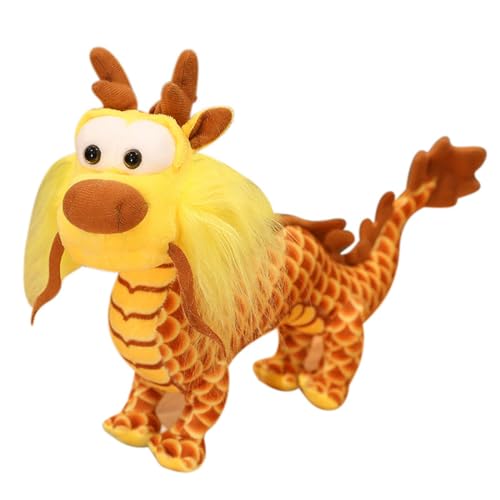 Plüschspielzeug Dragon Maskottchen Spielzeug Schöne Drache Plüsch Auffällige Realistische Schöne Büro Neujahrsverzierung von YUGSHNKFC