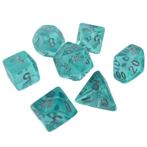 Winzige, klare, mehrseitige polyedrische Würfel, kleine Größe, Acryl-Spielwürfel, tragbare Tischspielwürfel für Rollenspiele Winzige, klare, mehrseitige polyedrische Würfel, kleine Größe, Acryl-Spielwürfel, tragbare Tischspielwürfel für Rollenspiele von YUGSHNKFC