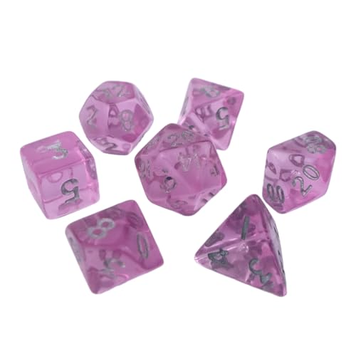 Winzige, klare, mehrseitige polyedrische Würfel, kleine Größe, Acryl-Spielwürfel, tragbare Tischspielwürfel für Rollenspiele Winzige, klare, mehrseitige polyedrische Würfel, kleine Größe, Acryl-Spielwürfel, tragbare Tischspielwürfel für Rollenspiele von YUGSHNKFC