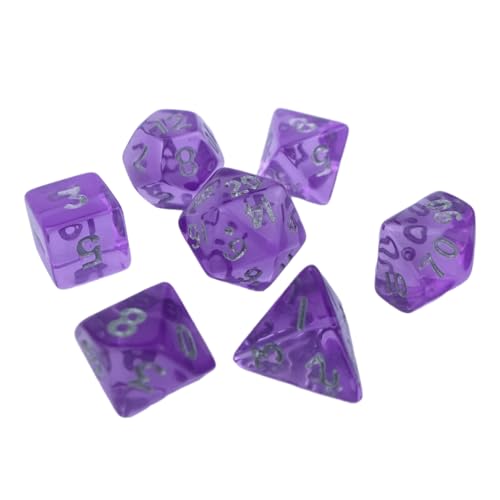 Winzige, klare, mehrseitige polyedrische Würfel, kleine Größe, Acryl-Spielwürfel, tragbare Tischspielwürfel für Rollenspiele Winzige, klare, mehrseitige polyedrische Würfel, kleine Größe, Acryl-Spielwürfel, tragbare Tischspielwürfel für Rollenspiele von YUGSHNKFC