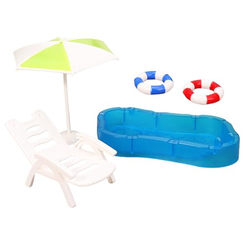 YUGSHNKFC 1/12 Skala Miniature Beach Stuhl Und Schwimmringe Die Sich Hervorragend Für Kreative Rollenspiele Spielen Dollhouses Poolside Szene Display YUGSHNKFC 1/12 Skala Miniature Beach Stuhl Und Schwimmringe Die Sich Hervorragend Für Kreative Rollenspiele Spielen Dollhouses Poolside Szene Display von YUGSHNKFC