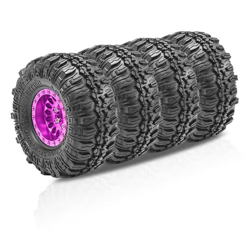 YUGSHNKFC 1/24 Rad Reifen Gummi Radversorgung Für Autospielzeug Fernbedienungssteuerung Crawlers Model Auto Gummi Rad Teile von YUGSHNKFC