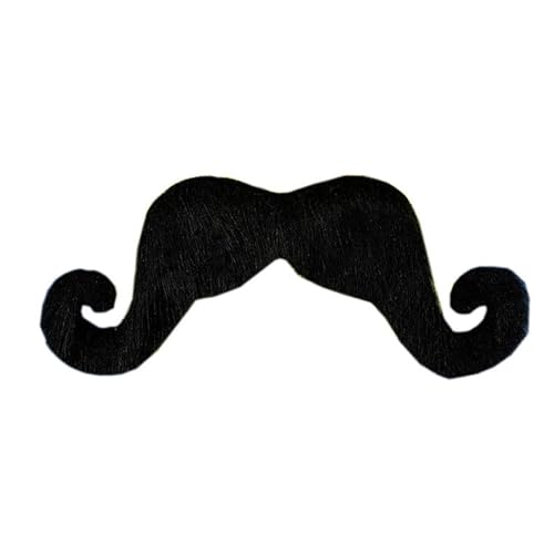 YUGSHNKFC 1 x künstliche Schnurrbärte, selbstklebend, für Haarbart, Kostüm, Gesichtsbehandlungen, Haare, für Weihnachtsfeiern, Dekorationen von YUGSHNKFC