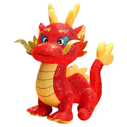 YUGSHNKFC 24/30/40 cm Niedliche Cartoon Drachenformpuppe Neujahrsgeschenke Sofa Ornament Süße Tierheimdekorative Für Kinder Spielzeug von YUGSHNKFC
