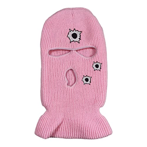 YUGSHNKFC 3-Loch Gestrickter Vollge Gesicht Neuheit Muster Gesichtsmaske Für Maskerades Party Weihnachts Halloween Cosplay YUGSHNKFC 3-Loch Gestrickter Vollge Gesicht Neuheit Muster Gesichtsmaske Für Maskerades Party Weihnachts Halloween Cosplay von YUGSHNKFC