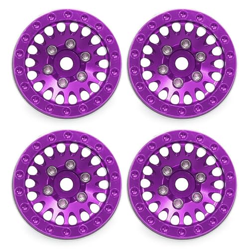 YUGSHNKFC 4pcs Hohe Leistungen 1 0 Zoll Beadlock Felgen Für 1/18 Fernbedienungscrawler Die Für Verschiedene Terrains Geeignet Sind von YUGSHNKFC