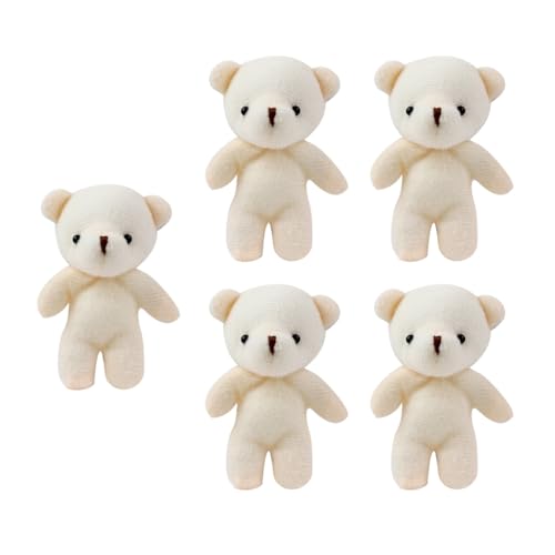 YUGSHNKFC 5 x Gelenkbär-Anhänger, schöne Bärenpuppe, Plüsch-Schlüsselanhänger, Rucksack-Dekorationen, Handtaschen-Zubehör, Kinder, Weihnachten YUGSHNKFC 5 x Gelenkbär-Anhänger, schöne Bärenpuppe, Plüsch-Schlüsselanhänger, Rucksack-Dekorationen, Handtaschen-Zubehör, Kinder, Weihnachten von YUGSHNKFC