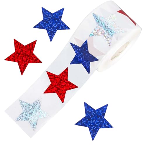 YUGSHNKFC 500pcs Blingbling Glitters Star Aufkleber Für Klassenzimmer Verwenden Ideal Für Die Belohnung Der Schüler Und Wandtabelle Dekoration von YUGSHNKFC