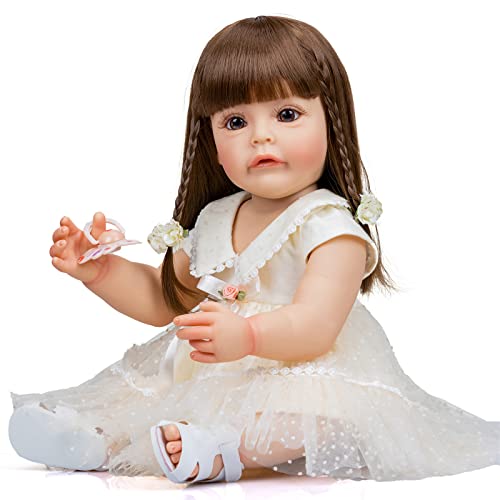 YUGSHNKFC 55 cm Echt Aussehendes 3D Wiedergeborenes Baby Für Puppenweiche Realistisch Aussehende Neugeborene Ganzkörper Vinylprinzessin Für Sichtbar YUGSHNKFC 55 cm Echt Aussehendes 3D Wiedergeborenes Baby Für Puppenweiche Realistisch Aussehende Neugeborene Ganzkörper Vinylprinzessin Für Sichtbar von YUGSHNKFC
