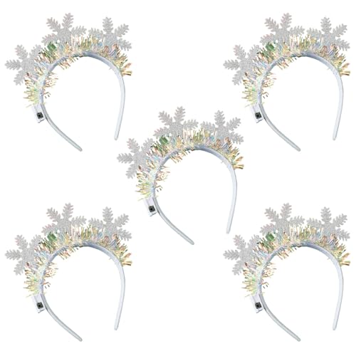 YUGSHNKFC 5xchristmas Glühen Haarband Leuchte Kopfband Leuchte Haarband Kreative Blinkende Kopfbekleidung Auftritte Foto Requisiten Helle Und Schöne LEDs von YUGSHNKFC