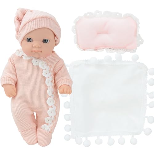 YUGSHNKFC 8 Wie Wiedergeborene Puppenspielzeugfigur Interaktive Babypuppe Mit Kleidersimulationspuppe Die Mit Offenen Augen Real Aussieht YUGSHNKFC 8 Wie Wiedergeborene Puppenspielzeugfigur Interaktive Babypuppe Mit Kleidersimulationspuppe Die Mit Offenen Augen Real Aussieht von YUGSHNKFC