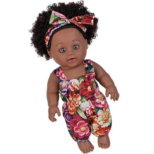 YUGSHNKFC Afrikanische Schwarze Mädchenpuppe Mit Afro Frisur Schöne Interaktive Kinder Begleitpuppe Reborns Spielzeug Für Kindergarten Display YUGSHNKFC Afrikanische Schwarze Mädchenpuppe Mit Afro Frisur Schöne Interaktive Kinder Begleitpuppe Reborns Spielzeug Für Kindergarten Display von YUGSHNKFC