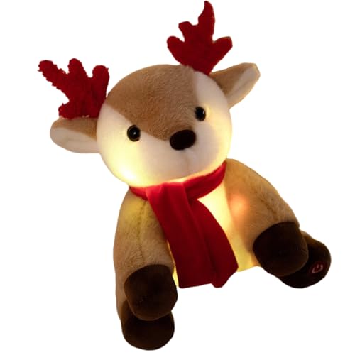YUGSHNKFC Ausgestopfte Spielzeug LED Weihnachts Plüsch Puppen Sofa Office Decors Party Supply Kindergeschenke Saisonale Dekors Festival Supply von YUGSHNKFC