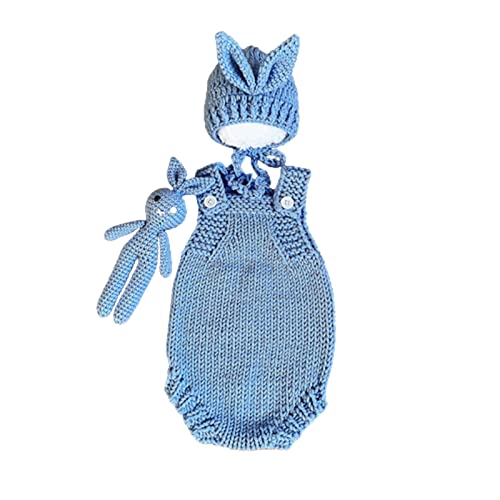 YUGSHNKFC Baby Fotografie Kostüm Ohrhut Und Overall Für Neugeborene Foto Kleidung Haut Freundlich YUGSHNKFC Baby Fotografie Kostüm Ohrhut Und Overall Für Neugeborene Foto Kleidung Haut Freundlich von YUGSHNKFC