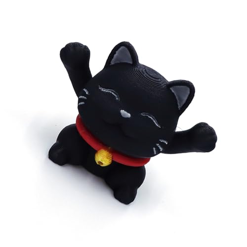 YUGSHNKFC Bunte Spiralen Katzen Miniatur Figur Dekore Erweiterbare Katzen Spannungsrelease Sensorisches Spielzeug Desktop Display Skulptur Spielzeug von YUGSHNKFC