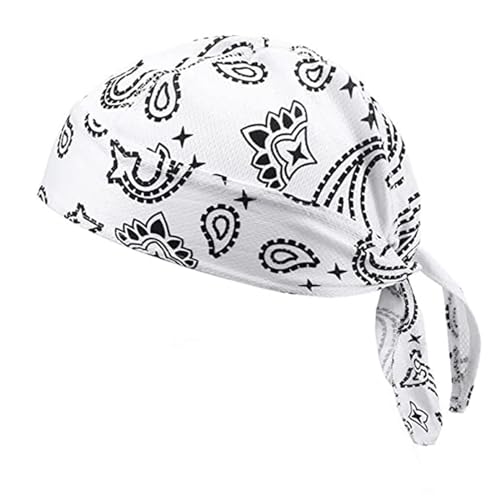 YUGSHNKFC Cooler Piratenhut für Damen und Herren, modisch, verstellbar, Slouch-Turban, Haarband, atmungsaktiv, Hiphop-Kopfbedeckung, Piratenhut für Outdoor-Sport von YUGSHNKFC