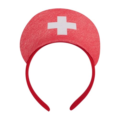 YUGSHNKFC Cosplay Krankenschwester Hut Stirnbänder Bequeme Cosplay Kopfbedeckung Lustige Krankenschwester Stirnbänder für Halloween und Themenfeiern YUGSHNKFC Cosplay Krankenschwester Hut Stirnbänder Bequeme Cosplay Kopfbedeckung Lustige Krankenschwester Stirnbänder für Halloween und Themenfeiern von YUGSHNKFC
