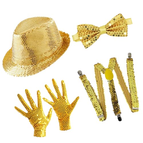 YUGSHNKFC Dances Star Kostüm Für Männer 80er 90er Bühnenoutfit Pailletten Handschuhe Krawatten Pailletten Für Geburtstag Halloween Cosplay Party YUGSHNKFC Dances Star Kostüm Für Männer 80er 90er Bühnenoutfit Pailletten Handschuhe Krawatten Pailletten Für Geburtstag Halloween Cosplay Party von YUGSHNKFC