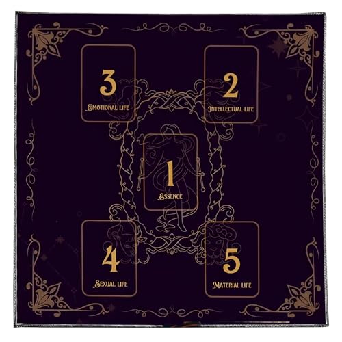 YUGSHNKFC Divinations Tischdecke Lesekarte Astrologys Tarot Karte Tischdecke Altars Stoff Givinationen Brettspielzubehör YUGSHNKFC Divinations Tischdecke Lesekarte Astrologys Tarot Karte Tischdecke Altars Stoff Givinationen Brettspielzubehör von YUGSHNKFC