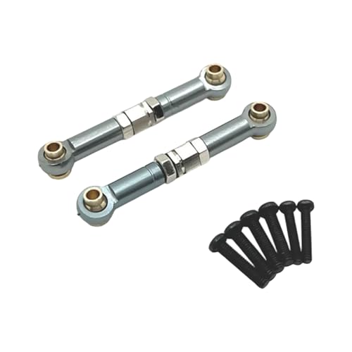 YUGSHNKFC Einstellbare Aluminiumlegierungslenker Lenkungsbindungs ​​ Zugstange Für Fernbedienungsauto Modell Fahrzeugteil Passt 1/14 14209 14210 von YUGSHNKFC
