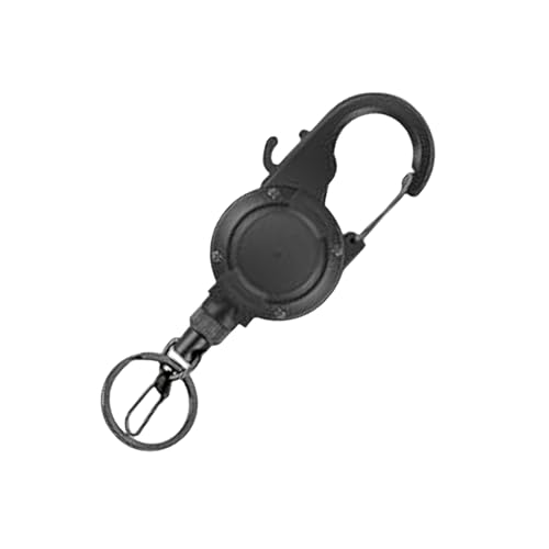 YUGSHNKFC Einziehbarer Pull Stahldrahtschnallen Schnalle Key Reel Carabiner Keychain Outdoor Schlüsselbundwerkzeug von YUGSHNKFC
