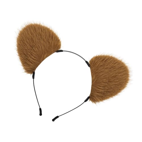 YUGSHNKFC Einzigartiger Bärenohr-Kopfschmuck für Damen und Kinder, einfaches Cosplay, Heaband-Kostüm, Haar-Accessoire, wertet jedes Outfit auf von YUGSHNKFC