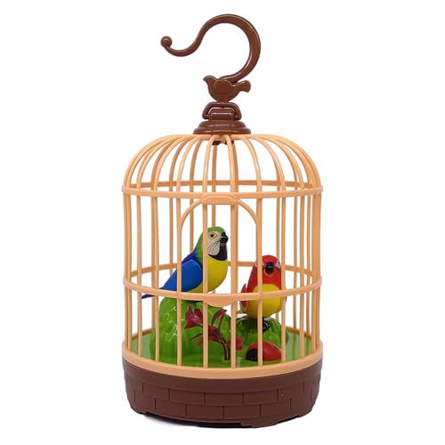 YUGSHNKFC Elektronischer Zwitscherner Vogel Käfig Für Kinder Baby Beruhigen Und Beruhigende Häuser Büro Dekoratives Vogelkäfig Papageienspielzeug Chirping Vogelspielzeug von YUGSHNKFC