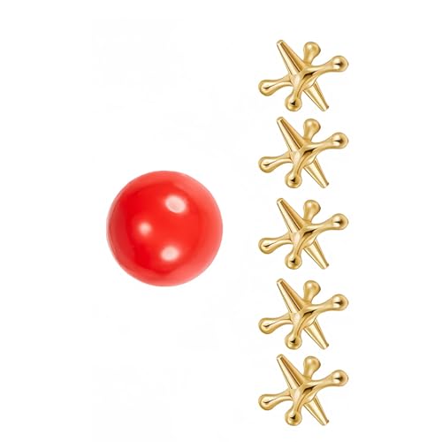 YUGSHNKFC Entspannungsbälle Set Tabletop Jacks Spiel Mit Metallbuchsen Und Weichen Hüpfbällen Für Stressabbau Schüler Entspannung Spielzeug YUGSHNKFC Entspannungsbälle Set Tabletop Jacks Spiel Mit Metallbuchsen Und Weichen Hüpfbällen Für Stressabbau Schüler Entspannung Spielzeug von YUGSHNKFC