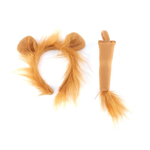 YUGSHNKFC Erwachsene Kinder Plüsch Cartoon Ohr Stirnband Schwanz Löwen Kostüm Geburtstagsfeier Weihnachten Halloween Cosplay Kostüme YUGSHNKFC Erwachsene Kinder Plüsch Cartoon Ohr Stirnband Schwanz Löwen Kostüm Geburtstagsfeier Weihnachten Halloween Cosplay Kostüme von YUGSHNKFC