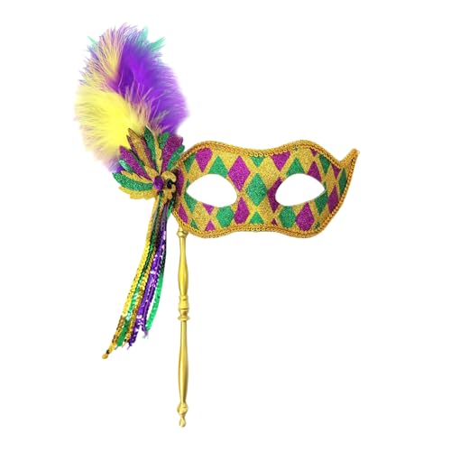 YUGSHNKFC Festivalmaske Performances Maske Kostümprops Halbe Gesichtsmaske Für Halloween Carnivals Maske Masquerade Party Hochzeitsmaske von YUGSHNKFC