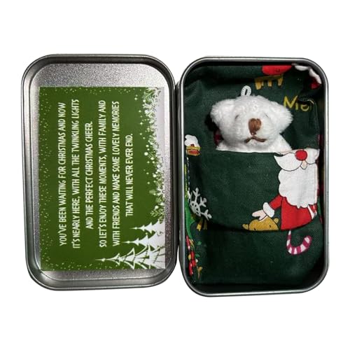 YUGSHNKFC Festliche Weihnachts Pocket Bär Umarmung Bär Plüsch Bärenspielzeug In Einem Blechkasten Stofftier Mit Grußkarten Kinder Geschenk YUGSHNKFC Festliche Weihnachts Pocket Bär Umarmung Bär Plüsch Bärenspielzeug In Einem Blechkasten Stofftier Mit Grußkarten Kinder Geschenk von YUGSHNKFC